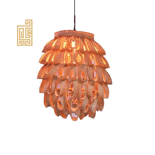 Luminária Cocar Tikuna – Arte Indígena Autêntica e Sustentável