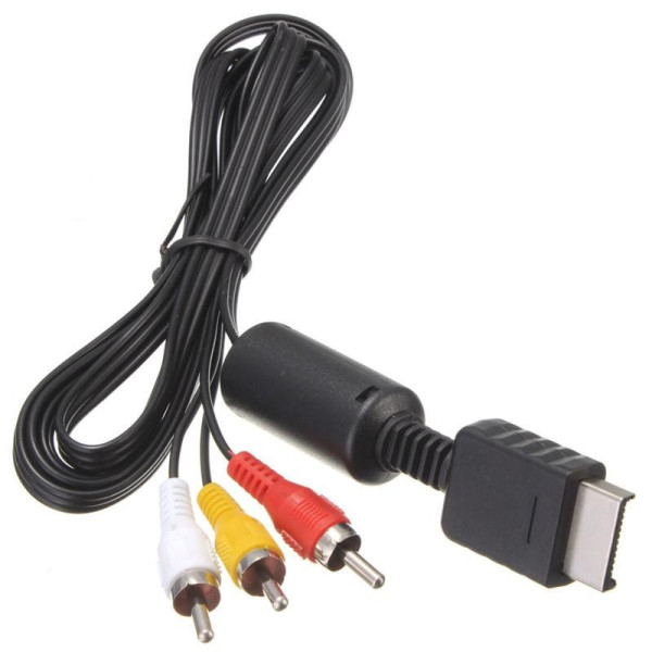 Cabo RCA Audio e Video Genérico Para PlayStation - PS1 / PS2 / PS3