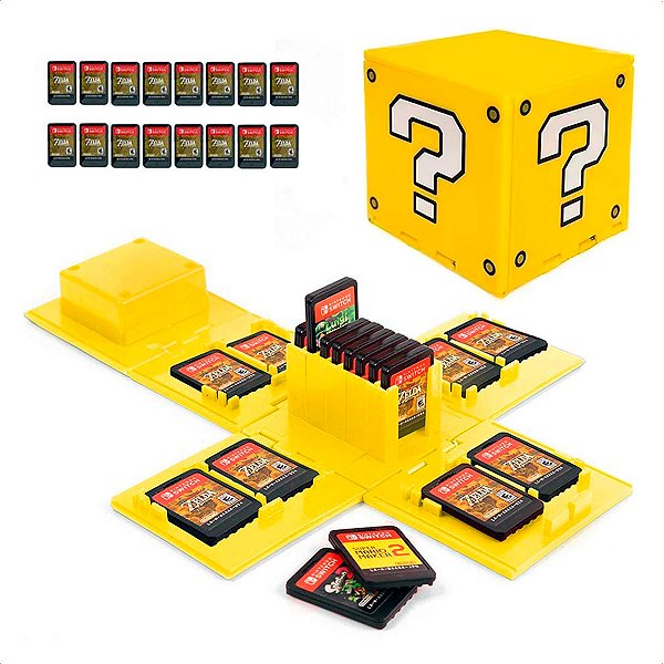 Porta Jogos Para 16 Cartuchos De Nintendo Switch