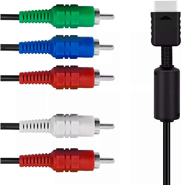 Cabo Componente Audio e Video Para Playstation - PS2 / PS3
