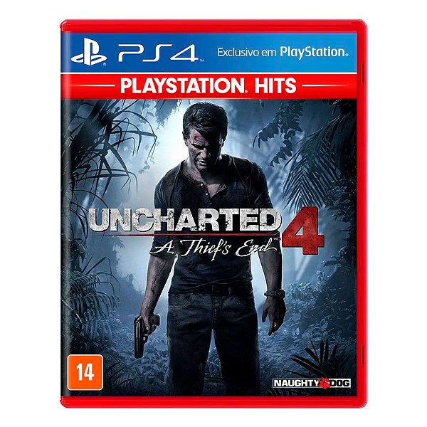 Jogo Uncharted 4: A Thief's End (PlayStation Hits) - Mídia Física - PS4