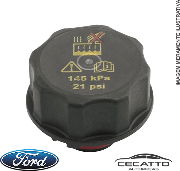 Tampa Reservatório de água - Ford Novo Ka / New Fiesta / Focus 15/ Fusion 15/ (TC-6551)