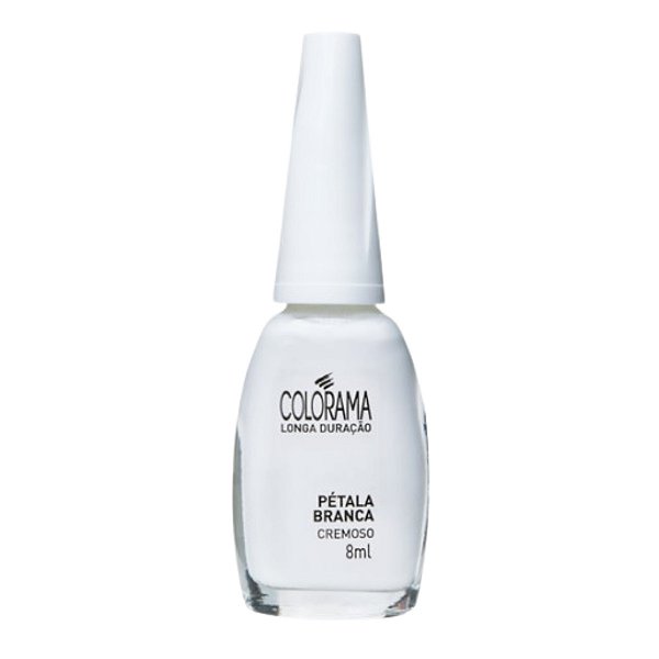 Esmalte Cremoso Pétala Branca 8ml - Colorama