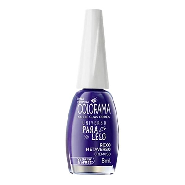 Esmalte Roxo Metaverso Coleção Universo Paralelo 8ml - Colorama