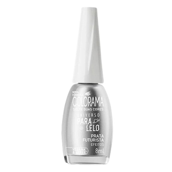 Esmalte Prata Futurista Coleção Universo Paralelo 8ml - Colorama