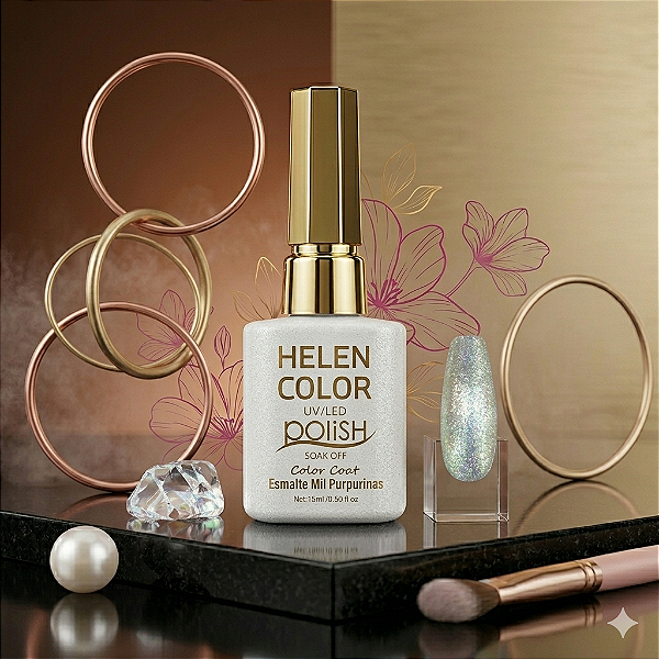 ESMALTE EM GEL HELEN COLOR 15 ML MIL PURPURINA COR #02