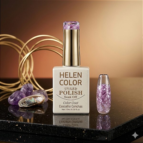 ESMALTE EM GEL HELEN COLOR 15ML CASCALHO CONCHA COR#16