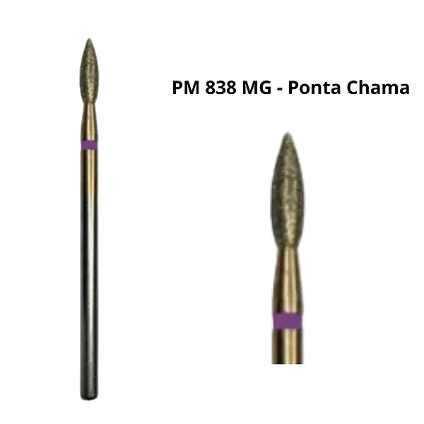 Broca Diamantada Maxi Gold Ponta Chama PM 838 MG