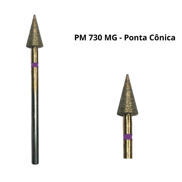 Broca Diamantada Maxi Gold Ponta Cônica PM 730 MG