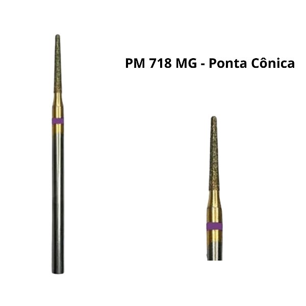 Broca Diamantada Maxi Gold Ponta Cônica PM 718 MG
