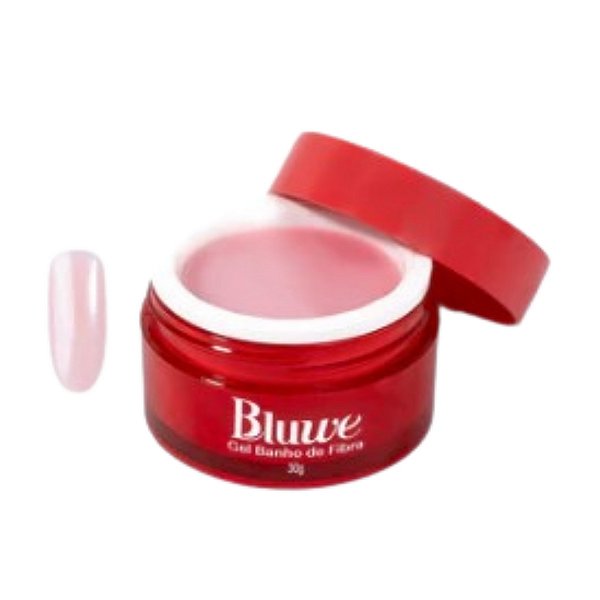 Gel de Unha Banho de Fibra Natural Pink 30gr - Bluwe