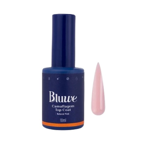 Top Coat Camuflagem Natural Pink 10ml - Bluwe