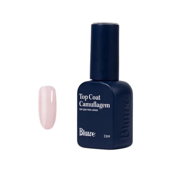 Top Coat Camuflagem Querido Bege 11ml - Bluwe