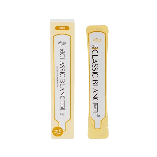 Gel Construtor para Unha Sache Classic Blanc Hard 14g - Vólia