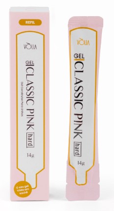 Gel Construtor para Unha Sache Classic Pink Hard 14g - Vólia