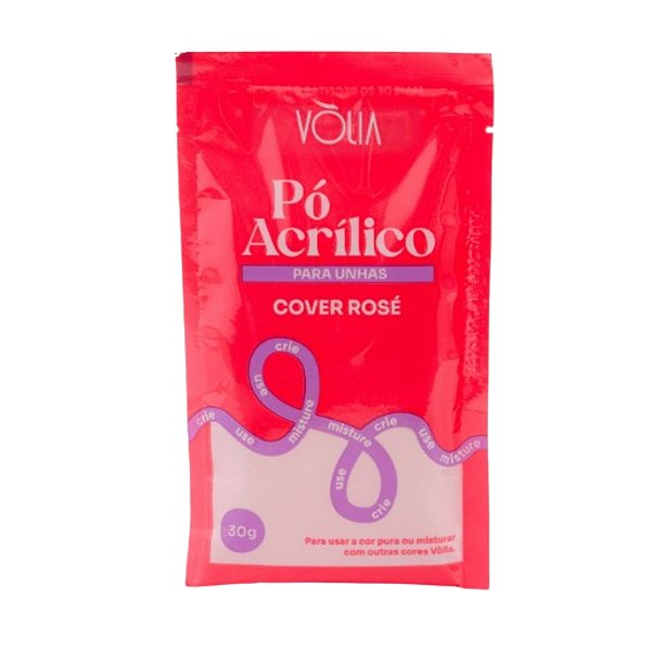 Pó Acrílico Sache Cover Rose 30g - Vólia
