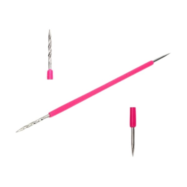 Bastão de Inox com Silicone Rosa - Isis