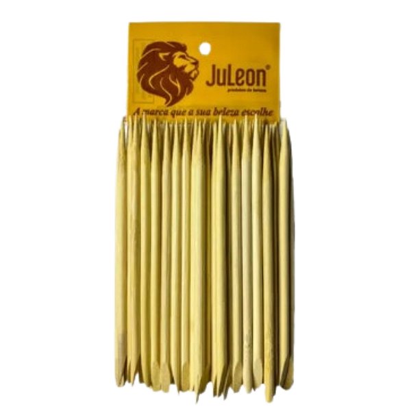 Palito para Unha de Bambu 2 pontas 50 und - Juleon