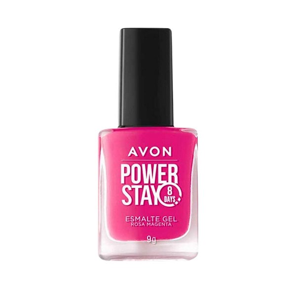 Esmalte Rosa Magenta Coleção Power Stay 9g - Avon