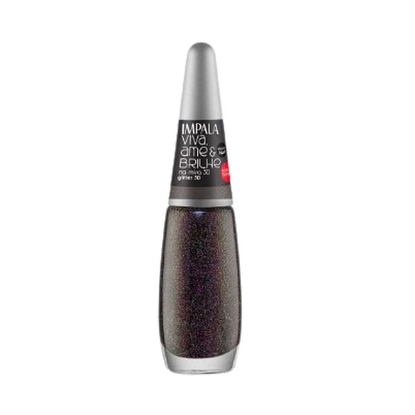Esmalte Glitter 3D Na Mira Coleção Viva, Ame e Brilhe - Impala