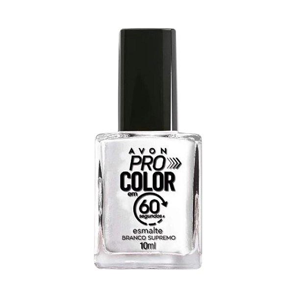 Esmalte Branco Supremo Coleção Pro Color 10ml - Avon