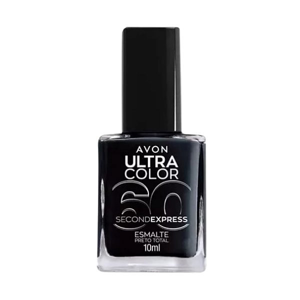 Esmalte Preto Total Coleção Ultra Color 9ml - Avon