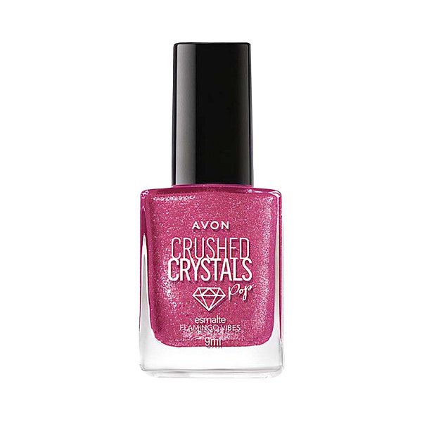 Esmalte Flamingo Vibes Coleção Crushed Crustals 9ml - Avon
