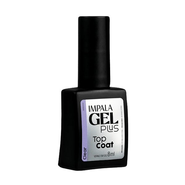 Esmalte em Gel Top Coat Gel Clear 8ml - Impala