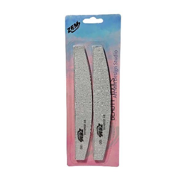 Refil de Lixa Boomerang 100/180 com Base de Metal 10 und - Zem