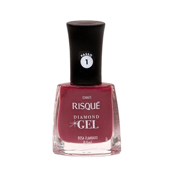 Esmalte Rosa Flambado Coleção Diamond Gel - Risqué