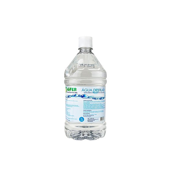 Água Destilada 1 lt - Asfer