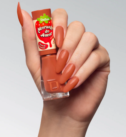 ESMALTE PONTO DE CARAMELO MORANGO DO AMOR - DAILUS