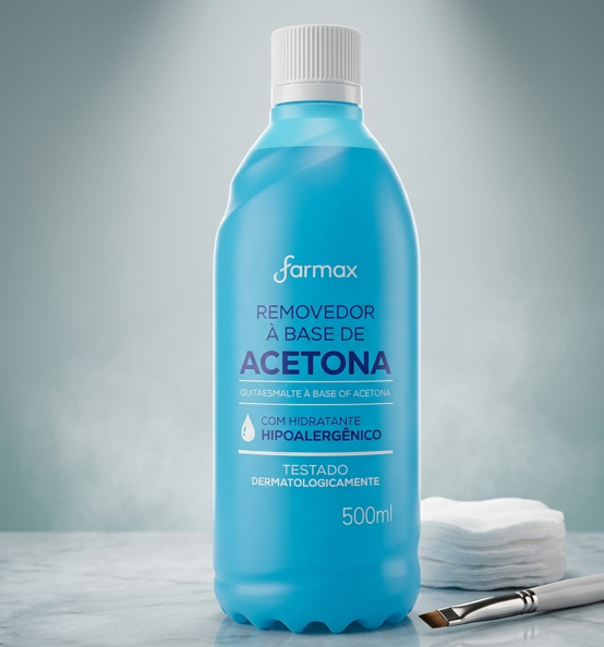 REMOVEDOR FARMAX COM ACETONA 500ML