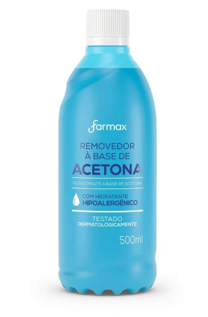 Removedor de Esmalte com Acetona Farmax 500ml