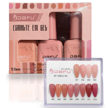 Esmaltes Dafu Tons Nude Elegantes - Cor 007