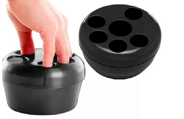 Bacia para Fazer Unhas Manicure Preto - Juleon