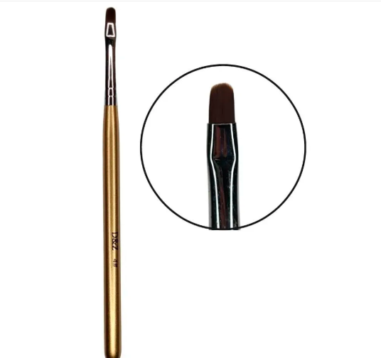 PINCEL LINGUA DE GATO D&Z #4 DOURADO