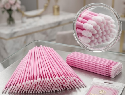 MICROBUSH CILIOS SEM GLITTER C/ 100 ROSA