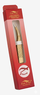 PINÇA FADVAN AF8 (GOLFINHO) DOURADA - PONTA DIAMANTADO