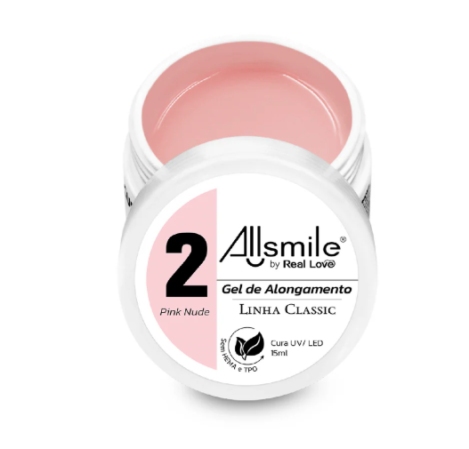 PINK NUDE GEL DE ALONGAMENTO ALLSMILE BY REAL LOVE