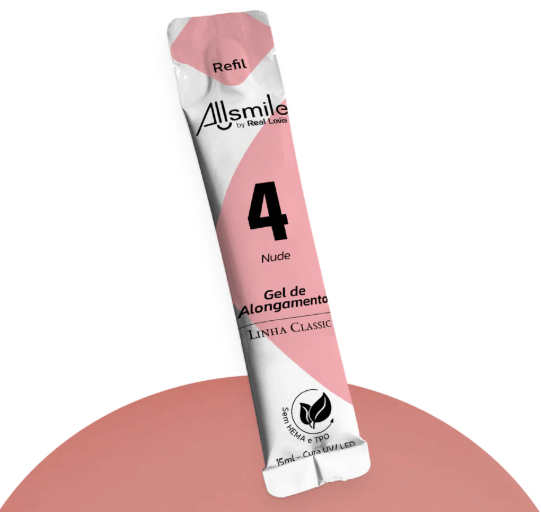 RA-15-04 - NUDE REFIL GEL DE ALONGAMENTO ALLSMILE BY REAL LOVE