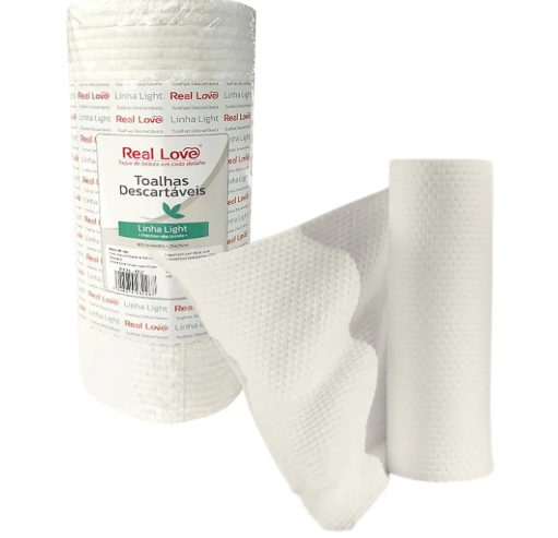 TOALHA DESCARTAVEIS ROLO 80 FOLHAS REAL LOVE
