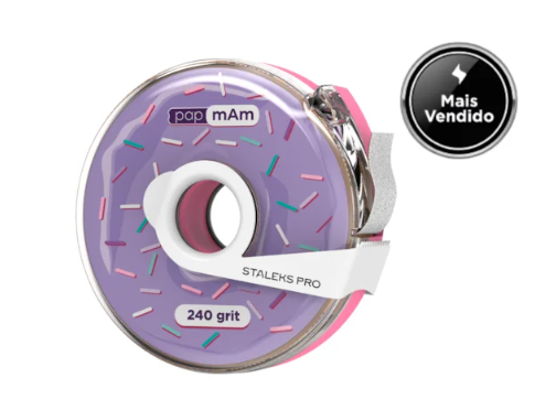 Lixa Refil em Rolo papmAm - Staleks Pro - com estojo - 7 metros - ATC-240w