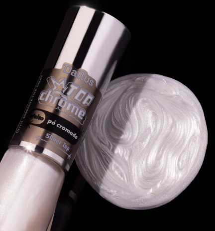 ESMALTE DAILUS COLEÇÃO TOP CHROME SILVER TOP - PO CROMADO