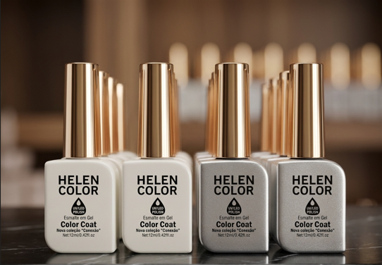 ESMALTE GEL HELEN COLOR CONEXAO 12ML CORES VARIADAS
