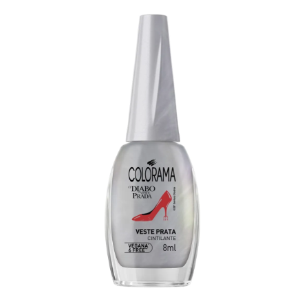 ESMALTE COLORAMA 8ML COLEÇÃO DIABO VESTE PRADA - VESTE PRATA