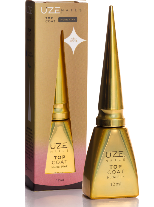 TOP COAT NUDE PINK 12ML UZE NAILS