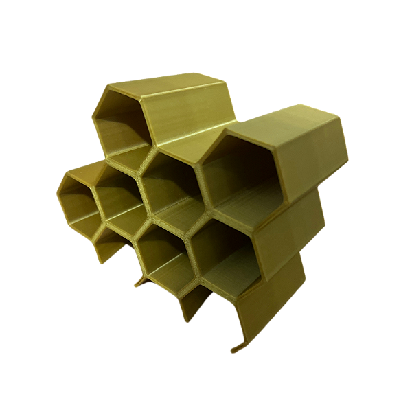 Suporte Expositor DOURADO Para Tintas De Tatuagem 7 Tubos Tattoo