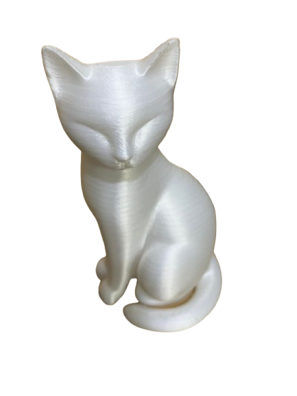 Escultura Gato 15cm Decoração de Interiores BRANCO