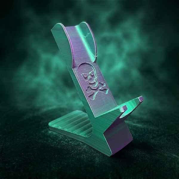 Suporte para Máquinas De tatuagem Tattoo - Verde e Ametista Caveira Joker